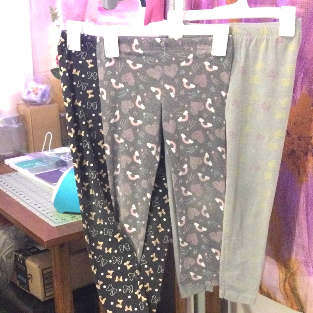 Girls Disney Minnie jr  Patterned Leggings Bundle. Size 6x .